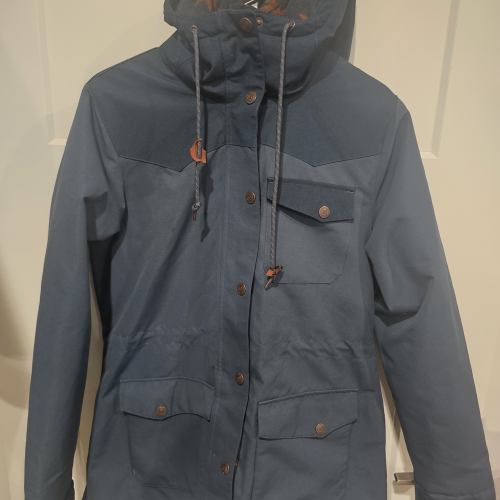 Cinch Women's Blue Hooded Raincoat